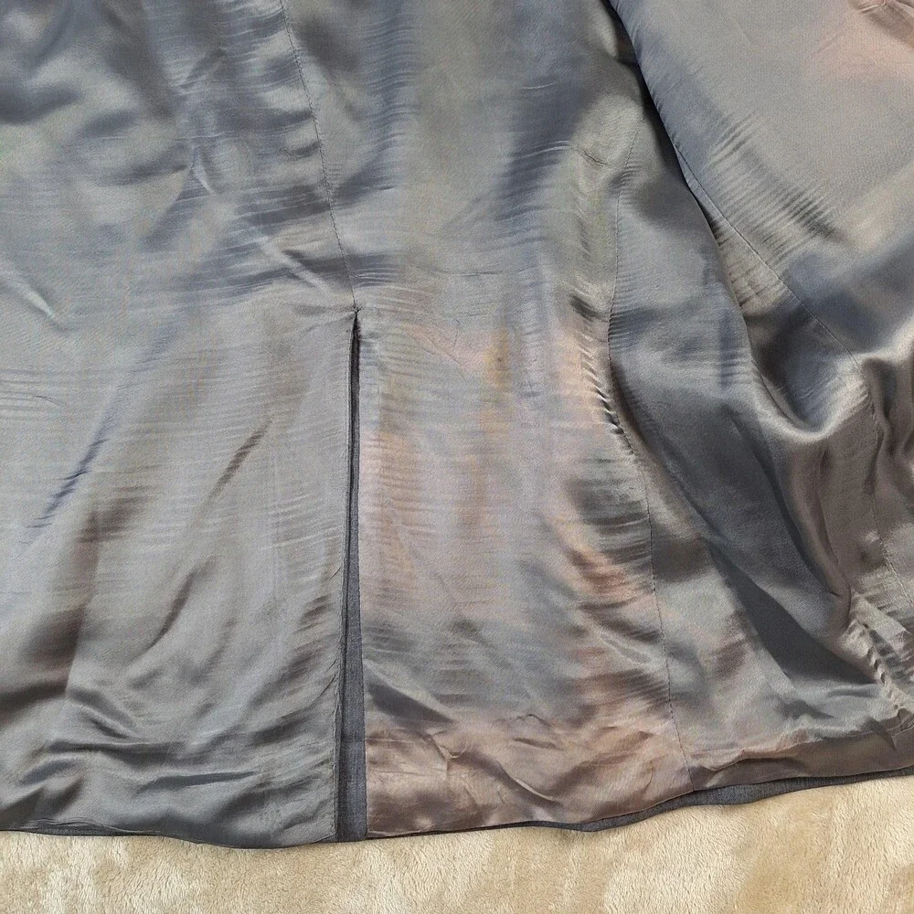 Lauren Ralph Lauren Suit Jacket Mens 46R Gray Wool Single Vent 2 Button Formal